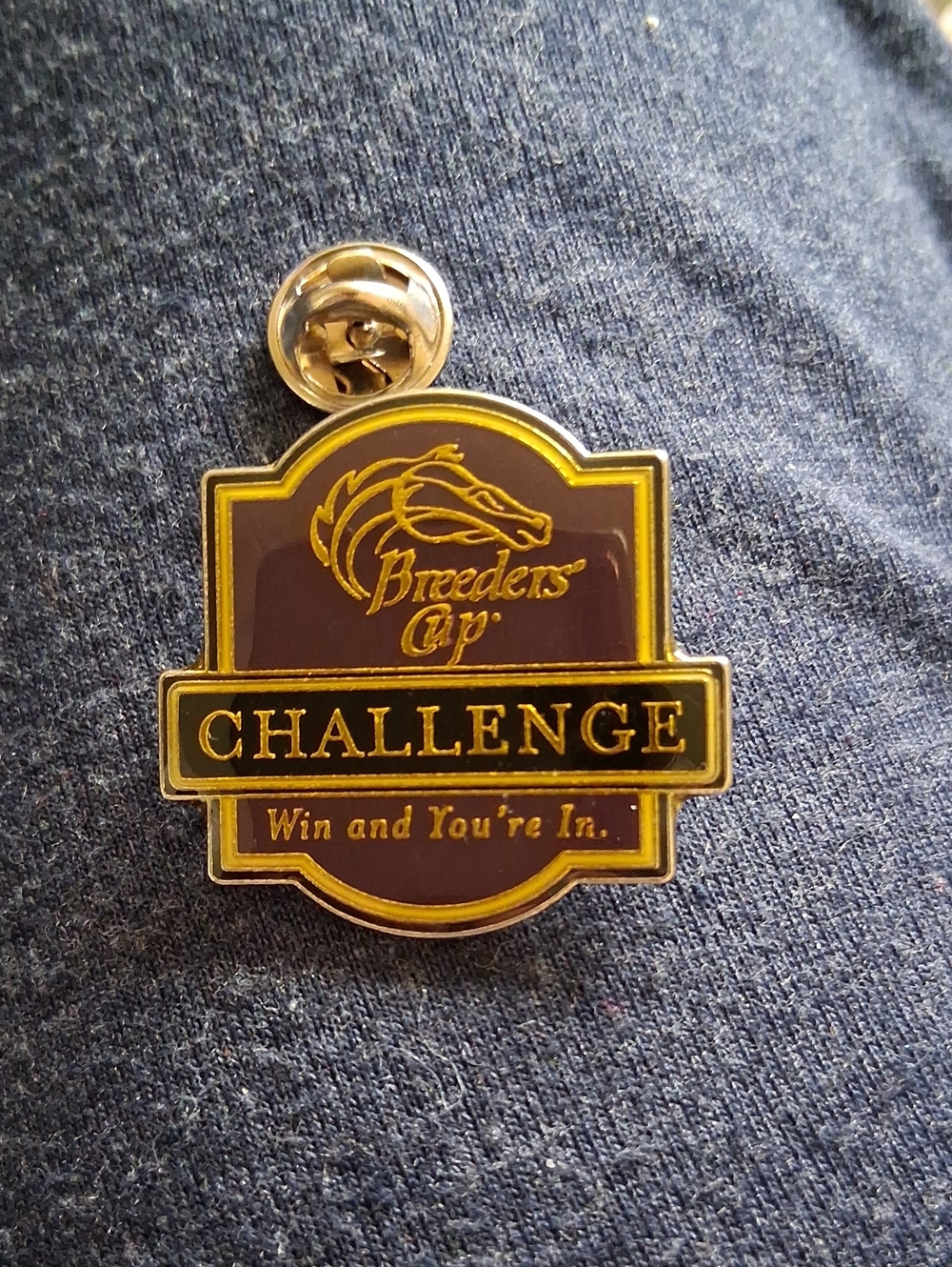 Challenge Enamel Lapel Pin - Gold & Burgundy